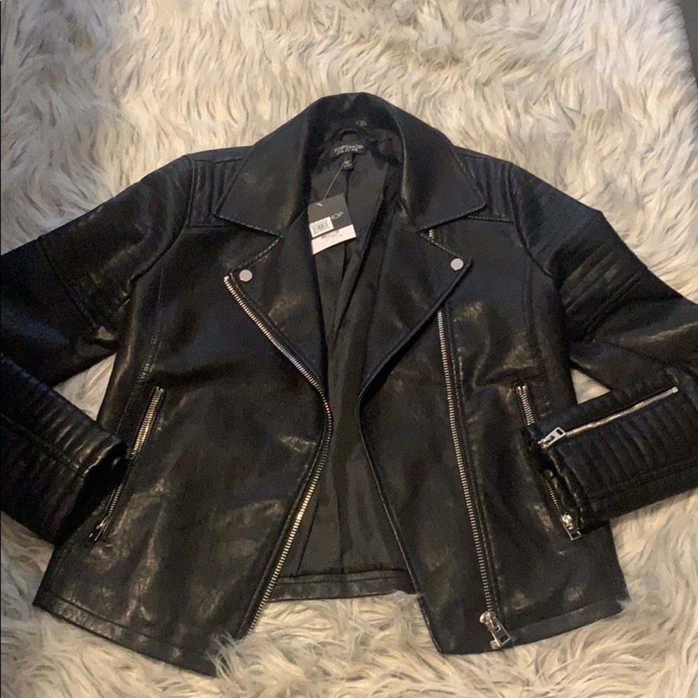 Top shop leather jacket